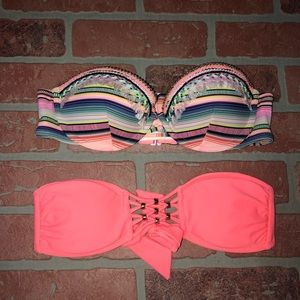 strapless bikini set